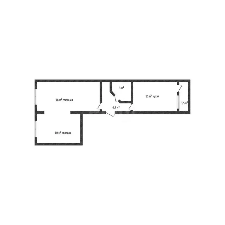 2-комнатная квартира: Махачкала, улица Бейбулатова, 15Ак2 (52 м) - Фото 1