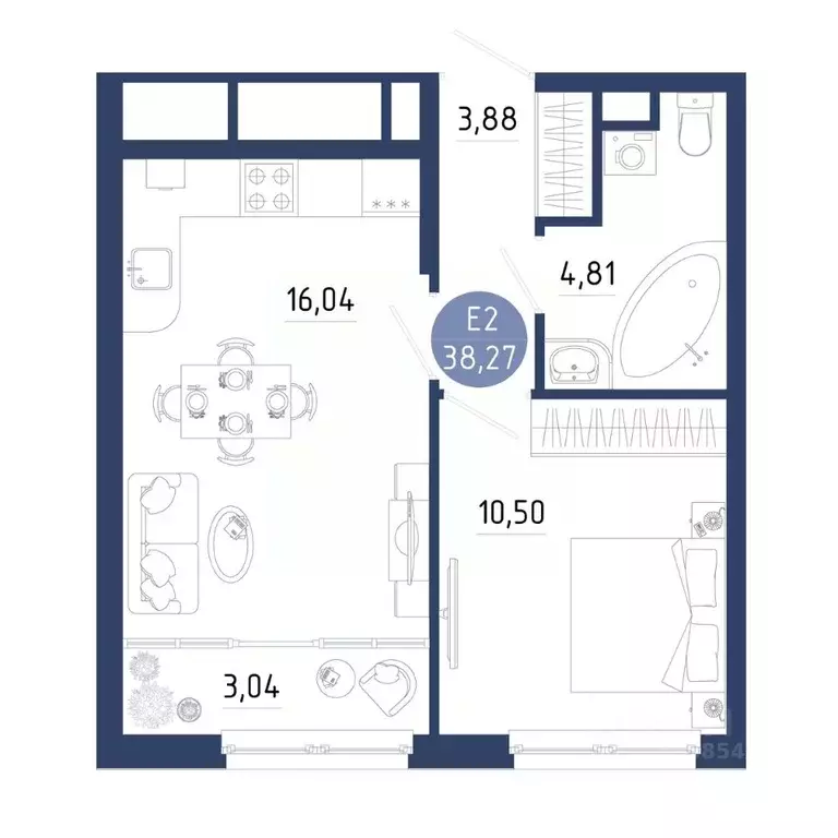 1-к кв. Рязанская область, Рязанский муниципальный округ, с. Дядьково ... - Фото 1