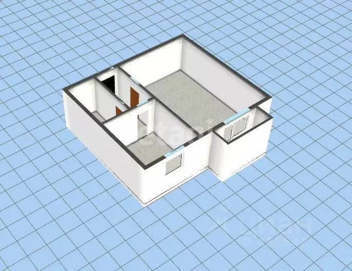 1-к кв. Белгородская область, Губкин ул. Кирова, 39 (33.4 м) - Фото 1