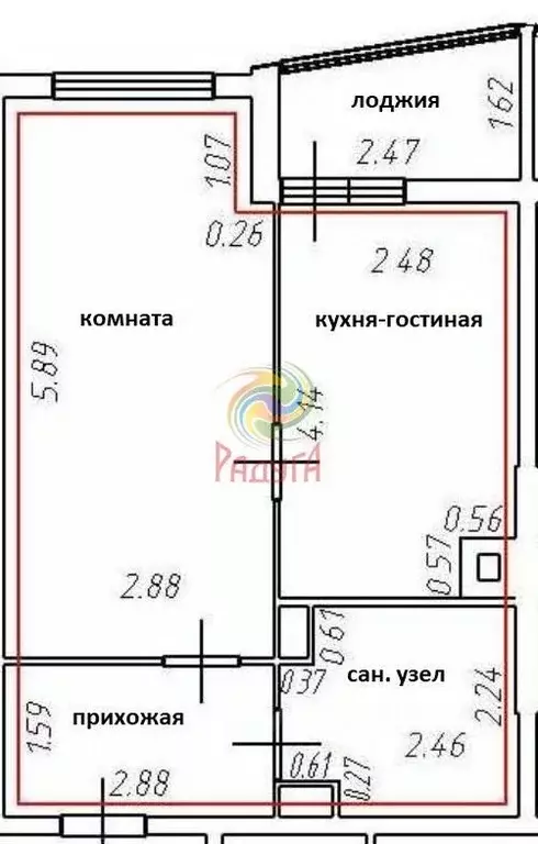 1-к кв. Ивановская область, Иваново Революционная ул., 36к1 (40.0 м) - Фото 2
