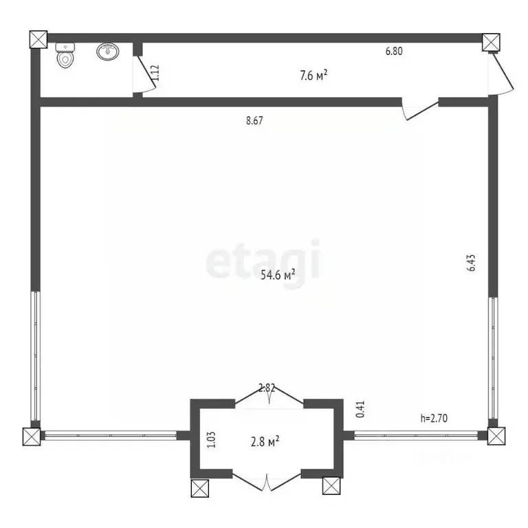 Торговая площадь в Ямало-Ненецкий АО, Тарко-Сале Пуровский район, ул. ... - Фото 2