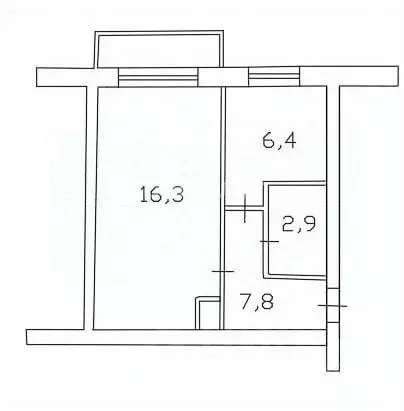 1-к кв. Волгоградская область, Волгоград Фруктовая ул., 24 (30.6 м) - Фото 2