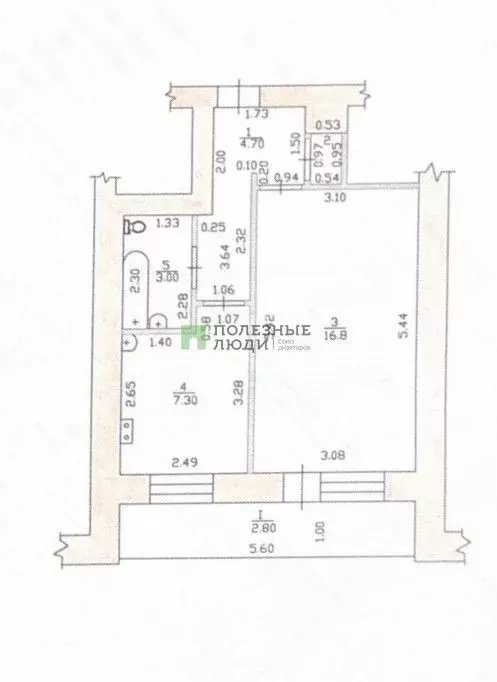 1-к кв. Тамбовская область, Тамбов Астраханская ул., 12 (32.3 м) - Фото 1