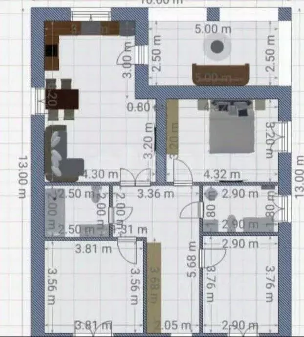 Дом в Татарстан, с. Высокая Гора ул. Леонида Соколова, 12 (111 м) - Фото 2