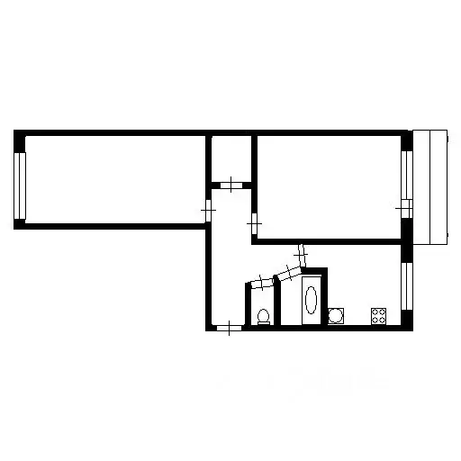 2-к кв. Иркутская область, Ангарск 107-й кв-л, 9 (48.0 м) - Фото 1