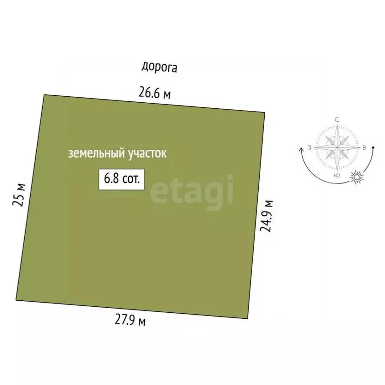 Участок в Тюменская область, Тюменский муниципальный округ, д. ... - Фото 2