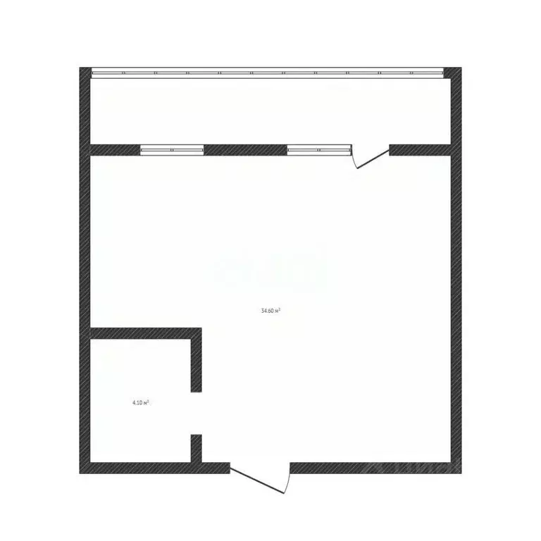 Студия Алтайский край, Бийск Обская ул., 1/3 (34.6 м) - Фото 2