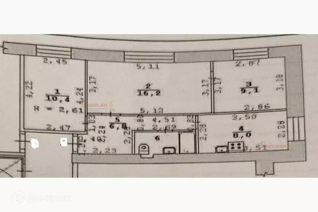 Продаётся 3-к квартира, 55 м - Фото 1