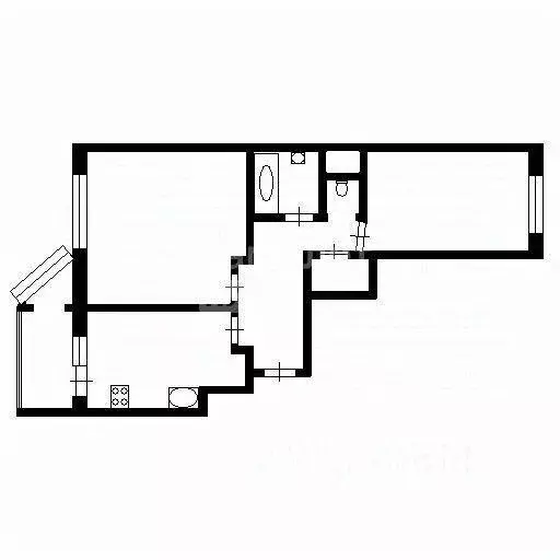Квартира, 2 комнаты, 58 м - Фото 0