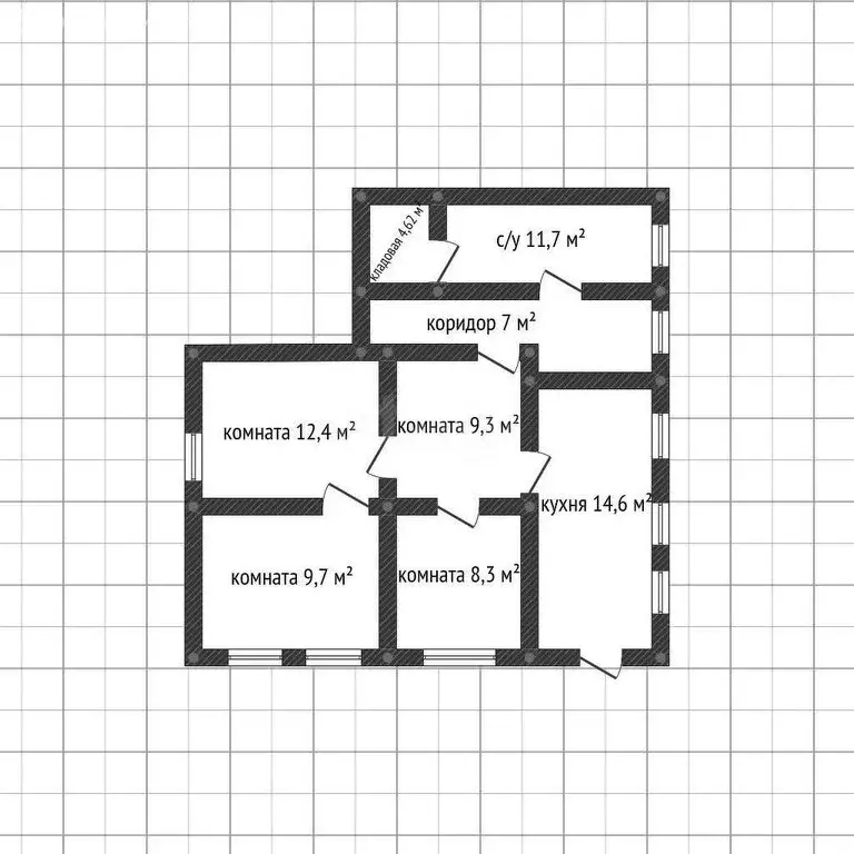 Дом в Южный, улица Чайковского (74.5 м) - Фото 1