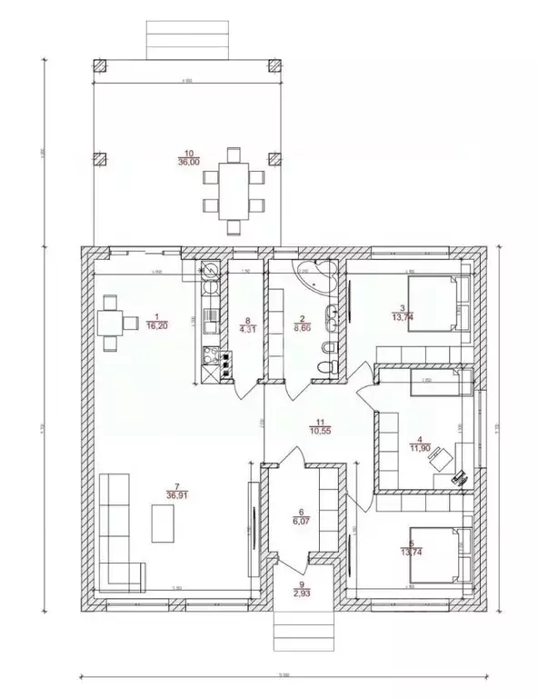 Коттедж в Липецкая область, Липецкий муниципальный округ, д. Кулешовка ... - Фото 2