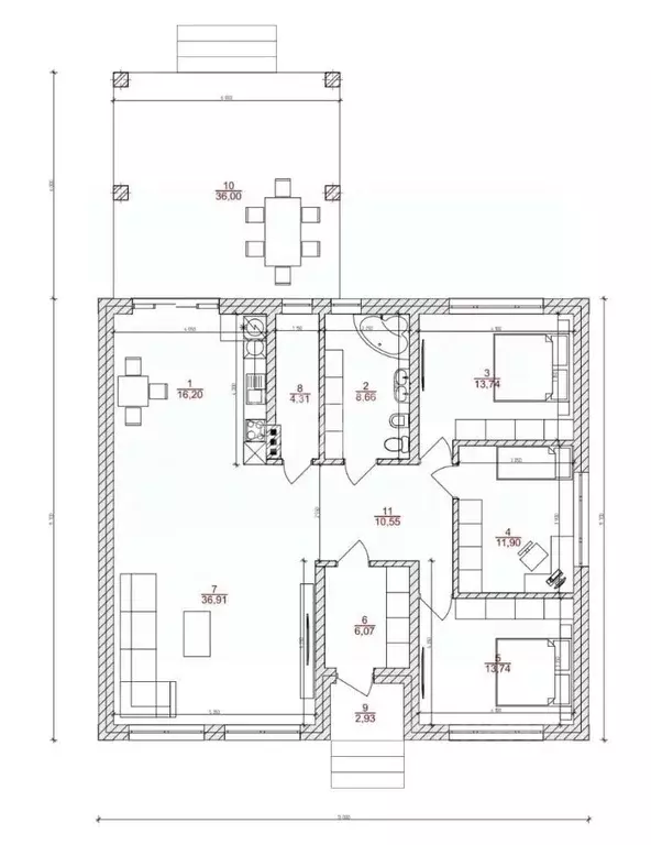 Коттедж в Липецкая область, Липецкий муниципальный округ, д. Кулешовка ... - Фото 2