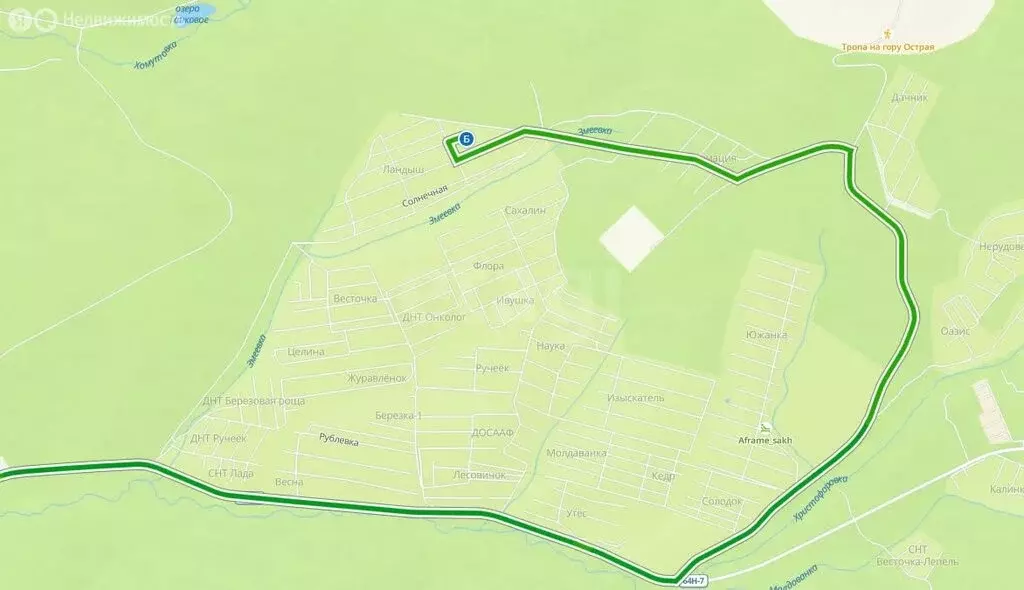 Участок в Южно-Сахалинск, СНТ Ландыш, Загородная улица (10 м) - Фото 2