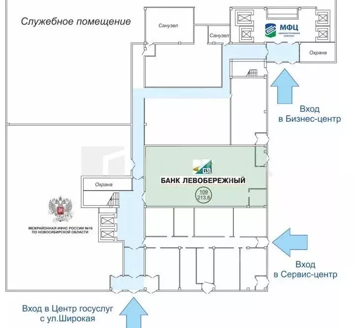 Офис в Новосибирская область, Новосибирск пл. Труда, 1 (214 м) - Фото 1