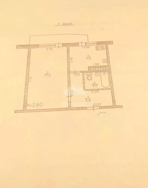 1-к кв. Крым, Керчь ул. Свердлова, 39 (32.0 м) - Фото 2