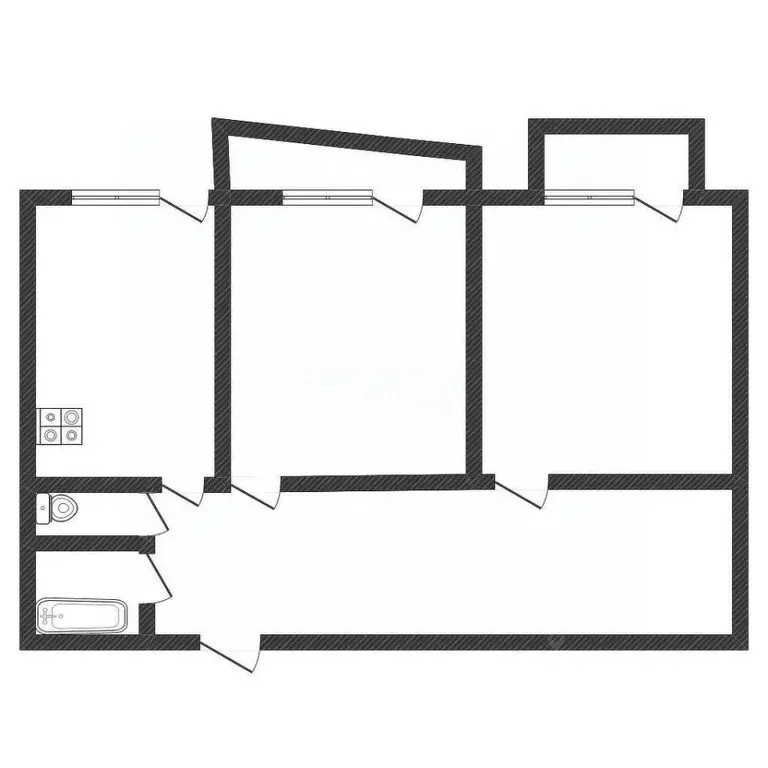 2-к кв. Алтайский край, Бийск ул. Машиностроителей, 21 (50.0 м) - Фото 1