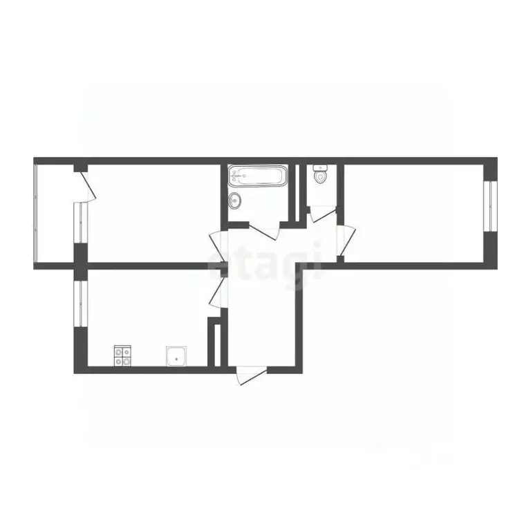 2-к кв. Костромская область, Кострома ул. Скворцова, 9 (56.0 м) - Фото 2