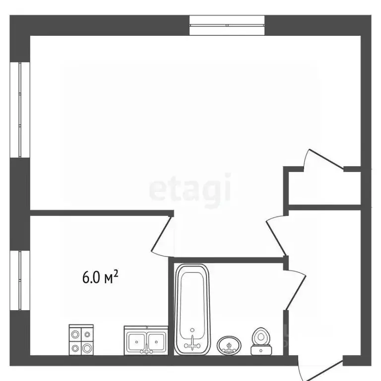 1-к кв. Ярославская область, Ярославль Красноборская ул., 9В (30.6 м) - Фото 0