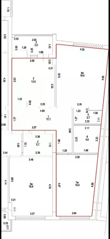 2-к кв. Калининградская область, Калининград проезд Крымский, 2 (66.2 ... - Фото 2