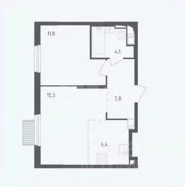 2-к кв. Московская область, Мытищи ул. Стрельбище Динамо, 10 (43.4 м) - Фото 1