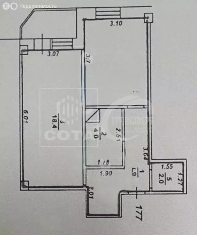 1-комнатная квартира: Воронеж, улица 9 Января, 131 (44 м) - Фото 1