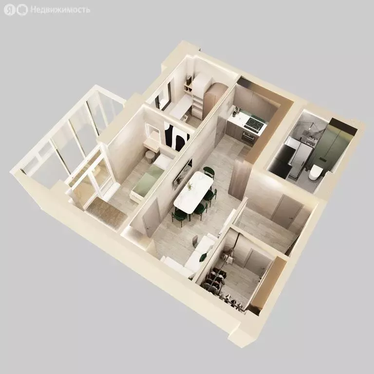 Квартира-студия: Владивосток, улица Полковника Фесюна (43.3 м) - Фото 2