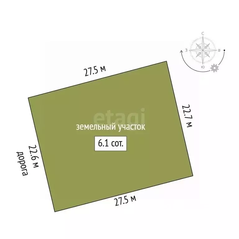 Участок в Крым, Ленинский район, с. Калиновка ул. Шевченко (6.12 сот.) - Фото 2
