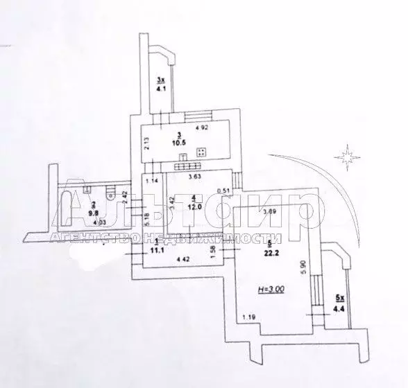 2-к. квартира, 70 м, 8/12 эт. - Фото 0