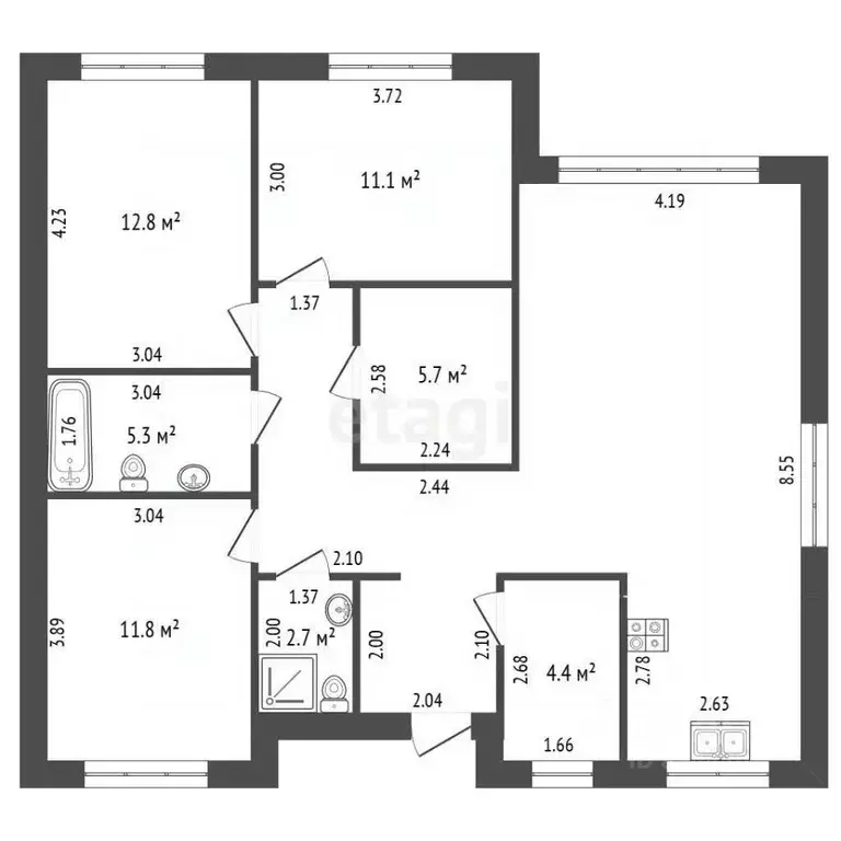 Дом в Московская область, Воскресенск городской округ, с. Михалево ул. ... - Фото 2