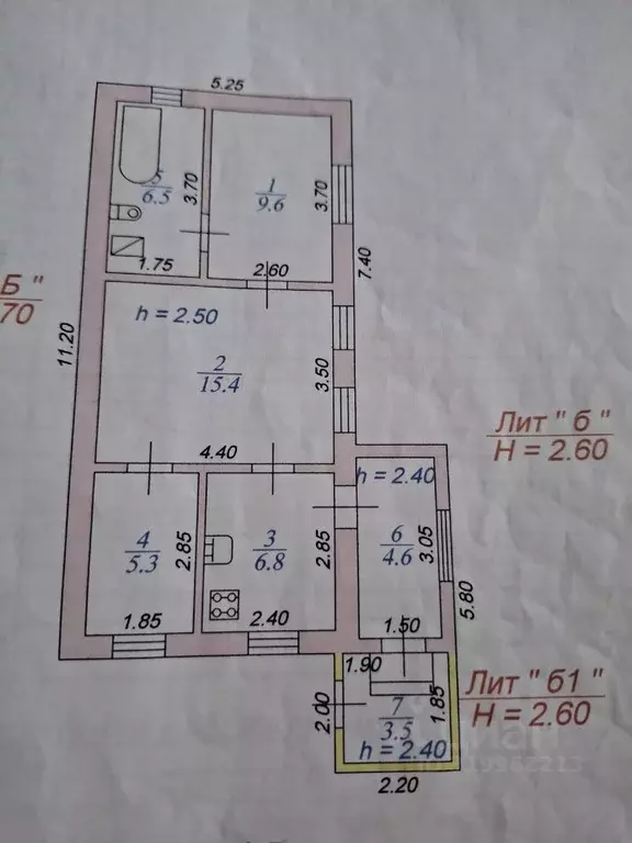 Дом в Карачаево-Черкесия, Черкесск Магазинная ул., 134 (44 м) - Фото 0