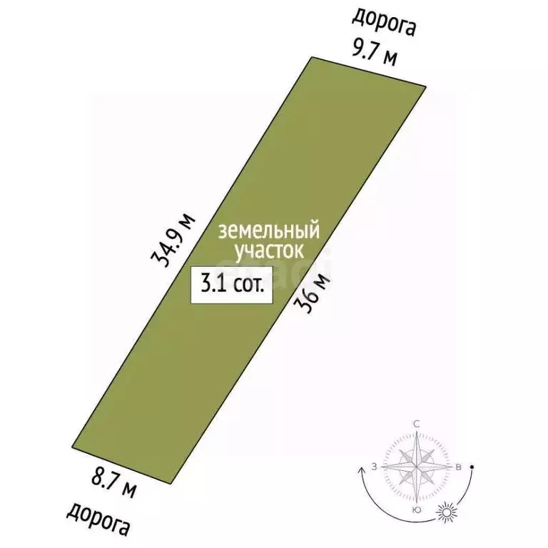 Участок в Крым, Симферополь Дружба СНТ,  (3.12 сот.) - Фото 2