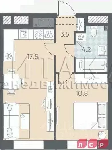 1-к кв. Санкт-Петербург Партизанская ул., 5 (36.0 м) - Фото 0