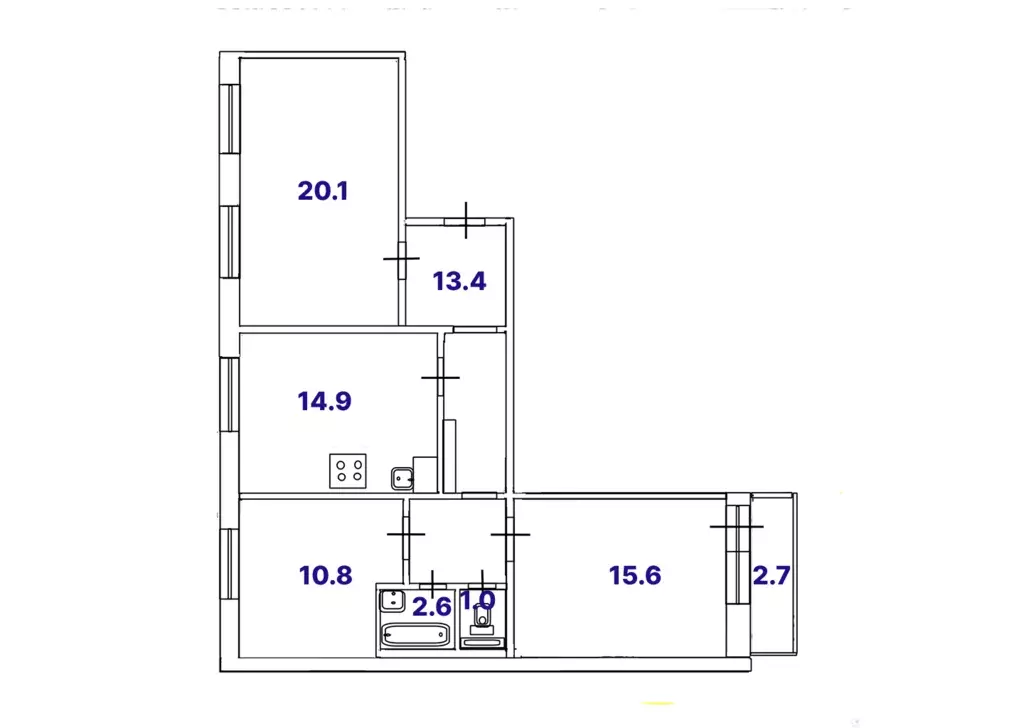 Продаётся 3-к квартира, 78.3 м - Фото 1
