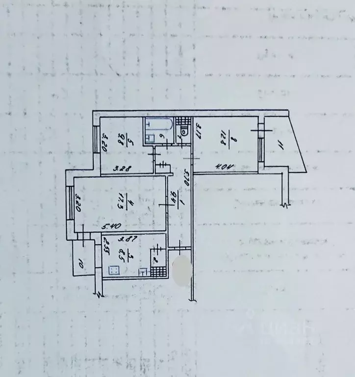 3-к кв. Крым, Симферополь ул. Миллера, 6А (65.0 м) - Фото 2