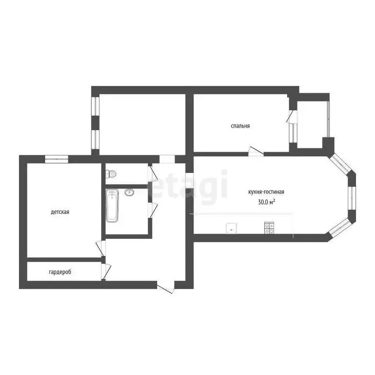 3-комнатная квартира: Тюмень, улица Революции, 228к4 (92.6 м) - Фото 0