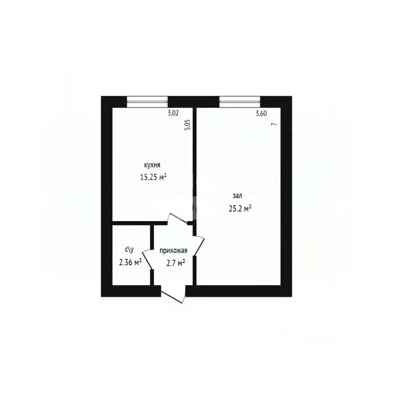 1-к кв. Дагестан, Дербент ул. Сальмана, 89К (45.52 м) - Фото 2