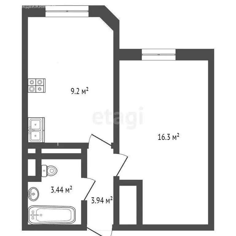 1-комнатная квартира: Анапа, Анапское шоссе, 30 (37 м) - Фото 0