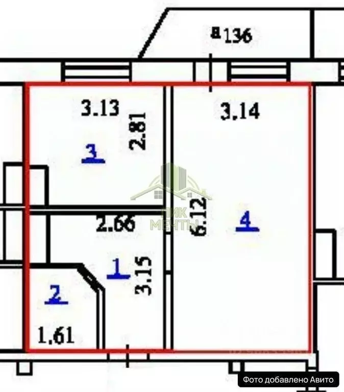 1-к кв. Бурятия, Улан-Удэ Ключевская ул., 60А/2 (36.5 м) - Фото 2