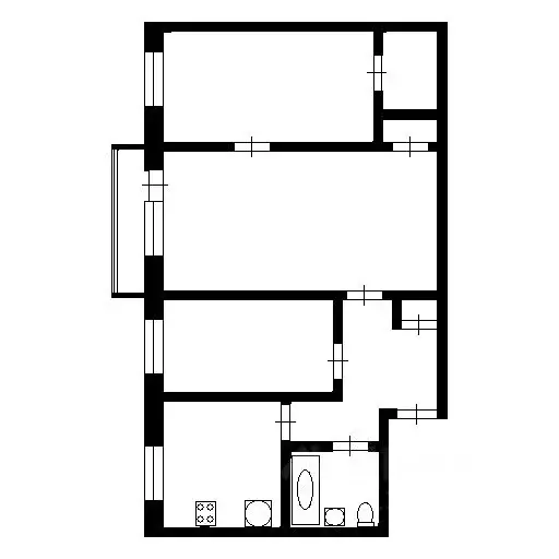 3-к кв. Чувашия, Новочебоксарск Комсомольская ул., 17 (55.9 м) - Фото 1