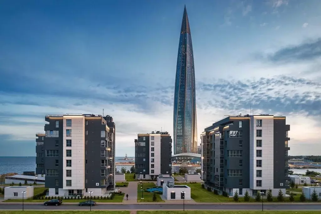 2-к кв. Санкт-Петербург Лахта Плаза жилой комплекс, кА (55.0 м) - Фото 1