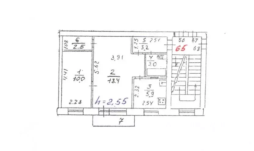 2-к кв. Московская область, Королев Кооперативная ул., 4 (43.0 м) - Фото 2
