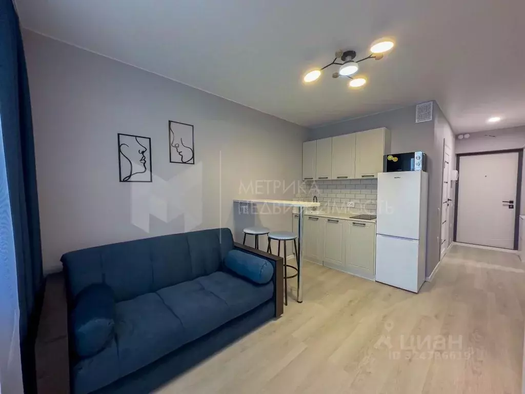 Студия Тюменская область, Тюмень ул. Новоселов, 109 (19.5 м) - Фото 1