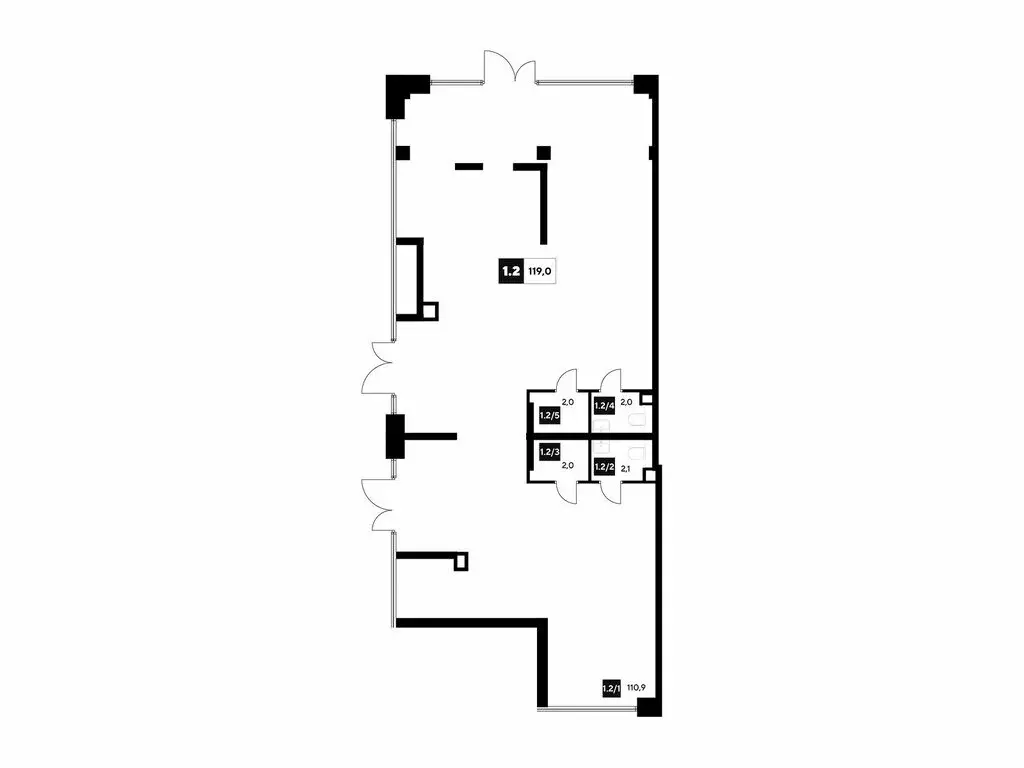 Офис (119 м) - Фото 1