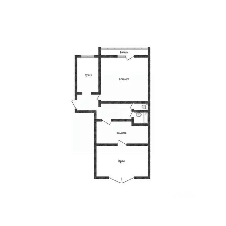 2-к кв. Алтайский край, Бийск ул. Вали Максимовой, 56 (50.8 м) - Фото 2