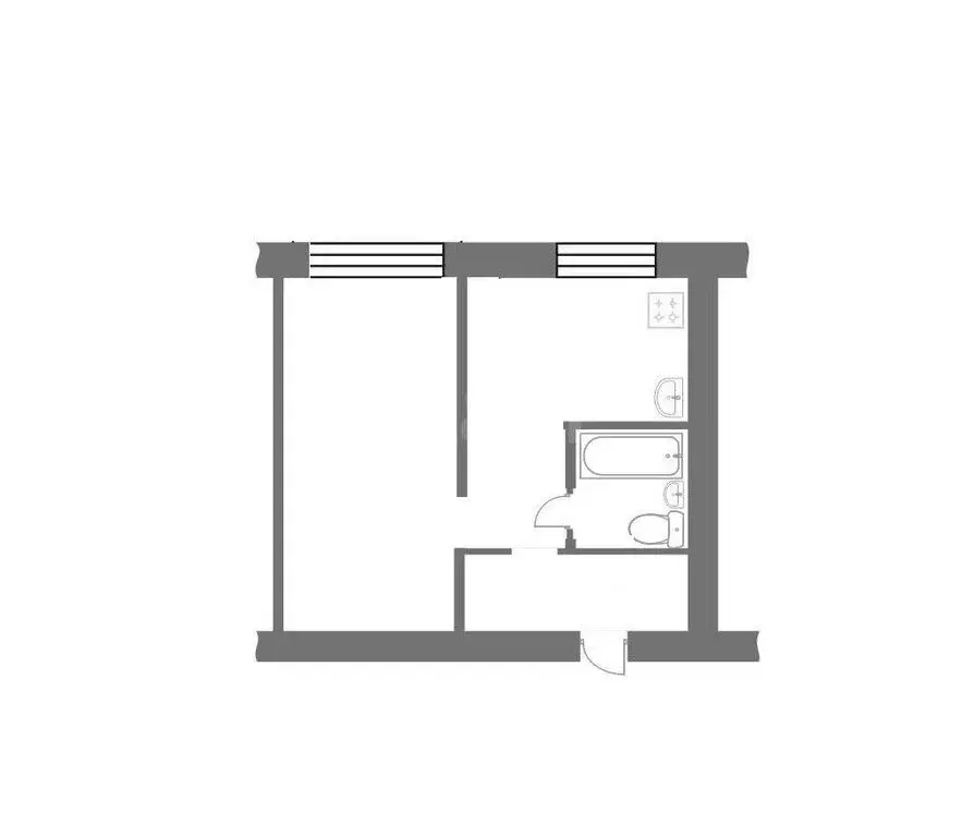1-комнатная квартира: Бакал, улица Трегубенковых, 5 (31.8 м) - Фото 1