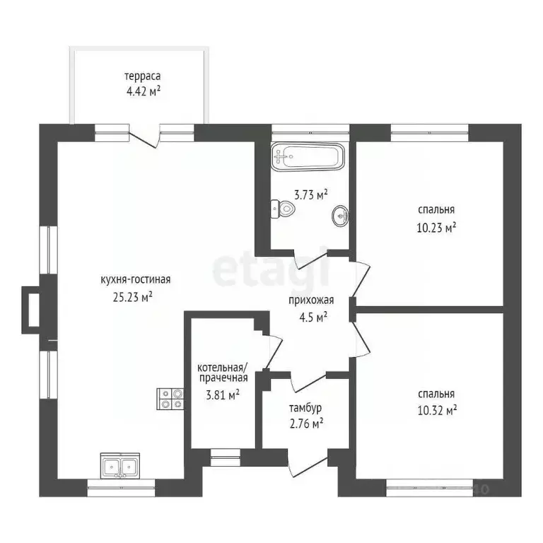 Дом в Тюменская область, Тюменский муниципальный округ, с. Перевалово, ... - Фото 2