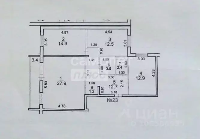 3-к кв. Карелия, Петрозаводск Нойбранденбургская ул., 3к1 (88.1 м) - Фото 2