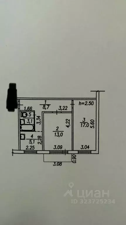 2-к кв. Кемеровская область, Новокузнецк Кузнецкстроевский просп., 7 ... - Фото 1