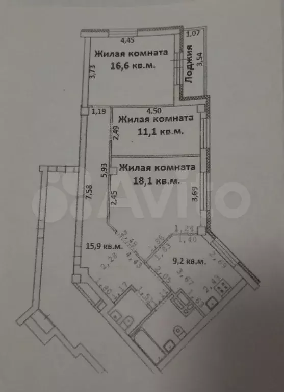 3-к. квартира, 80 м, 11/16 эт. - Фото 0