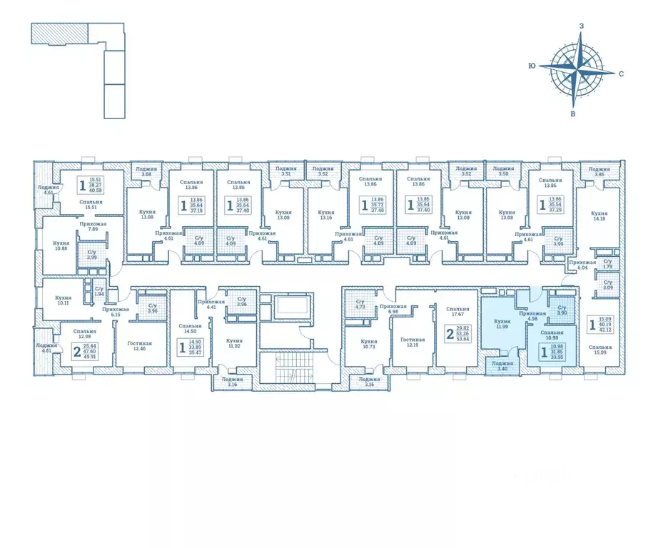 1-к кв. Московская область, Щелково городской округ, Монино пгт, ... - Фото 2
